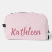 Benutzerdefinierte rosa Brautjungfern-Make-up-Tasc Waschbeutel (Vorderseite)