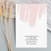 Benutzerdefinierte rosa Brush Nugget Ohrringe Disp Visitenkarte