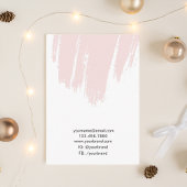 Benutzerdefinierte rosa Brush Nugget Ohrringe Disp Visitenkarte