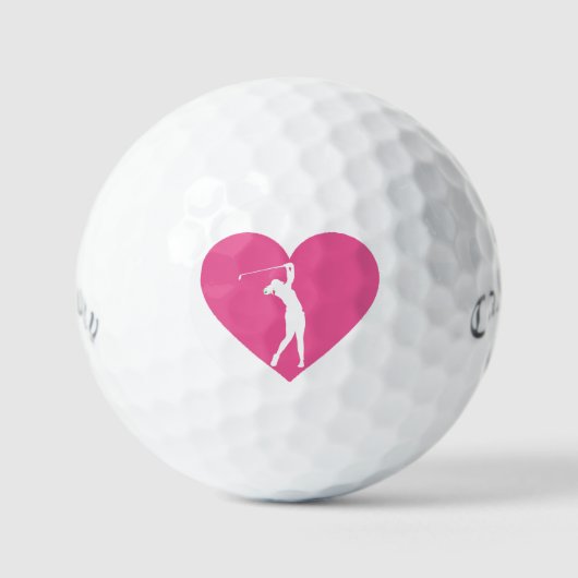 Benutzerdefinierte rosa Callaway Golfbälle | Soft (Vorderseite)