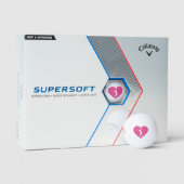 Benutzerdefinierte rosa Callaway Golfbälle | Soft (Verpackung)
