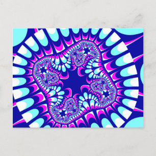 Benutzerdefinierte rosa Eisblumen-Postkarten Postkarte