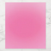 Benutzerdefinierte rosa Farbleere Trendy Elegant-V Weinetikett (Einzelnes Label)