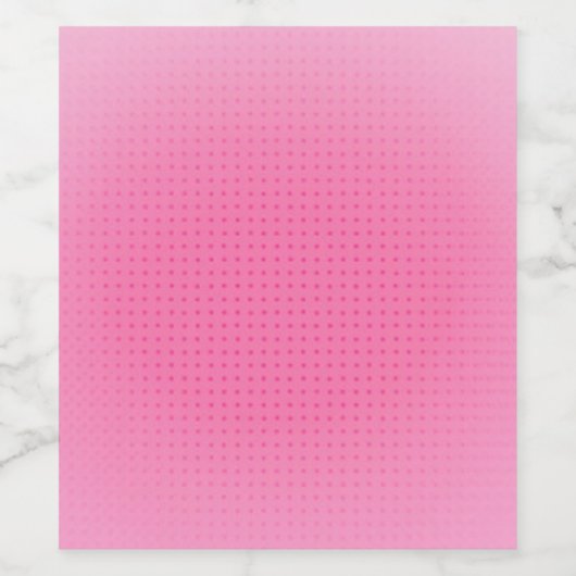 Benutzerdefinierte rosa Farbleere Trendy Elegant-V Weinetikett (Einzelnes Label)