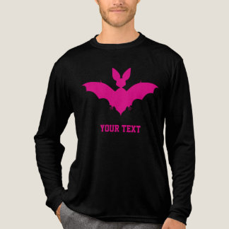 Benutzerdefinierte rosa Fledermaus süße Gothic Nam Tri-Blend Shirt
