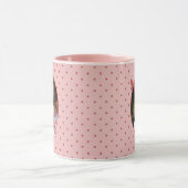 Benutzerdefinierte rosa Fotoplatte Tasse (Zentrum)