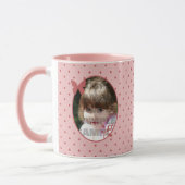Benutzerdefinierte rosa Fotoplatte Tasse (Links)