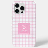 Benutzerdefinierte rosa karierte iPhone-Hülle im s Case-Mate iPhone Hülle (Rückseite)