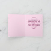 Benutzerdefinierte rosa Leopard Print Mama Geburts Karte (Innenseite)