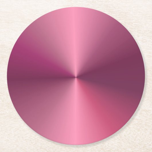 Benutzerdefinierte rosa Lila Farbelementvorlage Runder Pappuntersetzer (Vorderseite)