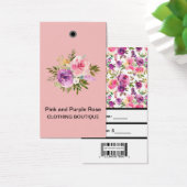 Benutzerdefinierte rosa Lila Rose mit Bar Code-Pre (Schreibtisch)