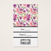Benutzerdefinierte rosa Lila Rose mit Bar Code-Pre (Rückseite)