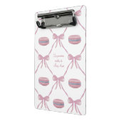 Benutzerdefinierte rosa Macarons Frilly Coquette f Mini Klemmbrett (Gewinkelt2)