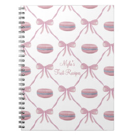 Benutzerdefinierte rosa Macarons Frilly Coquette R Notizblock