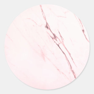Benutzerdefinierte rosa Marmor-Vorlage leer Runder Aufkleber