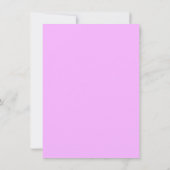 Benutzerdefinierte rosa Orange Retro Foto Verlobun Dankeskarte (Rückseite)