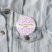 Benutzerdefinierte rosa Sterne mit Meldung zum Geb Button (Beispiel)