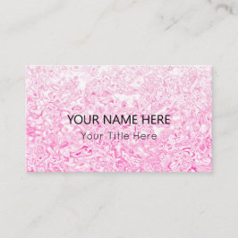 Benutzerdefinierte rosa Textur-Visitenkarte Visitenkarte