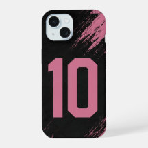 Benutzerdefinierte rosa und schwarze Nummer 10 Han
