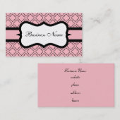 Benutzerdefinierte rosa Visitenkarten Visitenkarte (Vorne/Hinten)