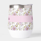 Benutzerdefinierte rosa Wildblumen-Name-Script-Blu (Links)