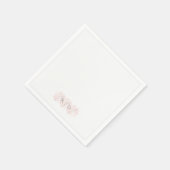 Benutzerdefinierte rosafarbene Blumengarten-Minima Serviette (Ecke)