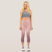 Benutzerdefinierte Rose Gold Blush Glitzer Capri L (Vorderseite)