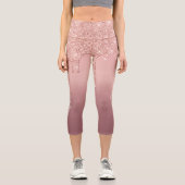 Benutzerdefinierte Rose Gold Blush Glitzer Capri L (Vorderseite)