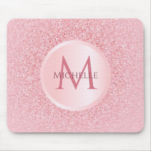 Benutzerdefinierte Rose Gold Glitzer Template Stil Mousepad