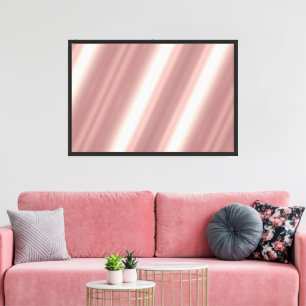 Benutzerdefinierte Rose Gold Hintergrund für Ihr F Leinwanddruck