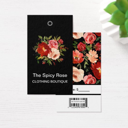 Benutzerdefinierte Rose mit Bar Code-Preismarken (Schreibtisch)