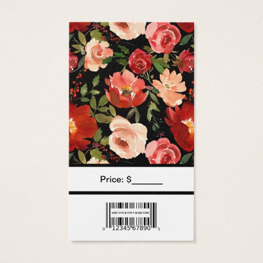 Benutzerdefinierte Rose mit Bar Code-Preismarken (Rückseite)