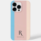 Benutzerdefinierte Rose mit drei Farbblöcken Rosa Case-Mate iPhone Hülle (Rückseite)
