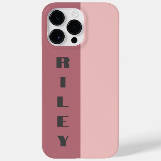 Benutzerdefinierte Rose mit zwei Farbblöcken Gold  Case-Mate iPhone Hülle (Rückseite)