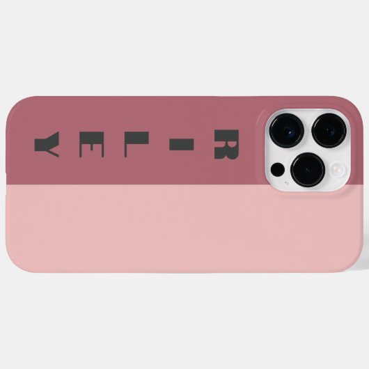 Benutzerdefinierte Rose mit zwei Farbblöcken Gold Case-Mate iPhone Hülle (Rückseite (Horizontal))