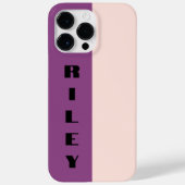 Benutzerdefinierte Rose mit zwei Farbblöcken Rosa  Case-Mate iPhone Hülle (Rückseite)