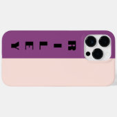 Benutzerdefinierte Rose mit zwei Farbblöcken Rosa  Case-Mate iPhone Hülle (Rückseite (Horizontal))