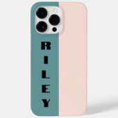 Benutzerdefinierte Rose mit zwei Farbblöcken Rosa  Case-Mate iPhone Hülle (Rückseite)