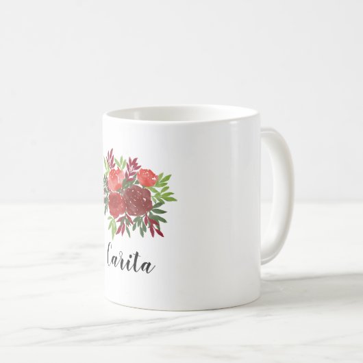 Benutzerdefinierte Rose Name Tasse (VorderseiteRechts)