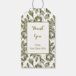 Benutzerdefinierte Rose-Tags für Weiß und Imitate Geschenkanhänger