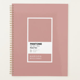 Benutzerdefinierte Rose-Tan-Notebook   Personalisi Planer