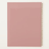 Benutzerdefinierte Rose-Tan-Notebook | Personalisi Planer (Rückseite)