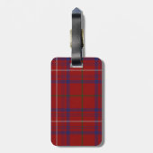 Benutzerdefinierte Rose Tartan Karierte Gepäckmark Gepäckanhänger (Rückseite vertikal)