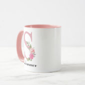 Benutzerdefinierte Rosen Blumen-Tasse Muttertagsge Tasse (Vorderseite Links)