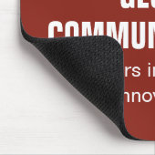 Benutzerdefinierte rote Cyber-Technologie-Computer Mousepad (Ecke)