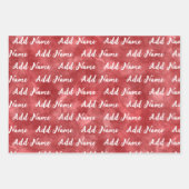 Benutzerdefinierte rote Farbe hinzufügen Geschenkpapier Set (Vorderseite 2)