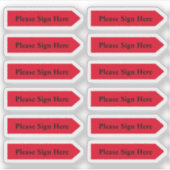 Benutzerdefinierte Rote Pfeil-Sticker für das Desi Aufkleber (Vorderseite)