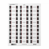 Benutzerdefinierte rote schwarze Damaske-Rücksende (Vorne)