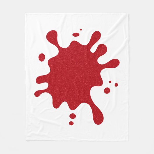 Benutzerdefinierte rote Sprenkel-Fleece-Decke Fleecedecke (Vorderseite)