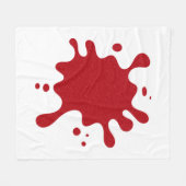 Benutzerdefinierte rote Sprenkel-Fleece-Decke Fleecedecke (Vorderseite (Horizontal))